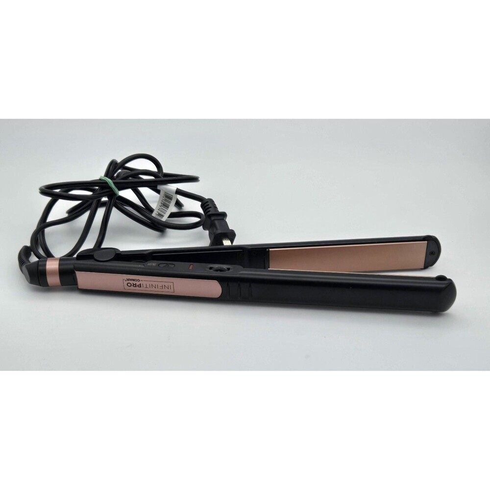 Conair InfinitiPRO 1"‎ Ceramic Flat Iron Hair Straightener Rose Gold Tested - Picture 3 of 9